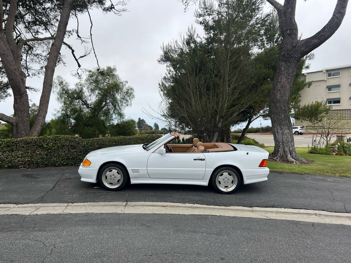 Mercedes-500sl-1991-white