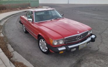 Mercedes-560sl-1988-red