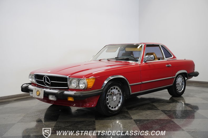 Mercedes-benz-560sl-1987-Red-Tan-11
