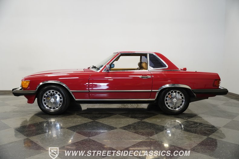 Mercedes-benz-560sl-1987-Red-Tan-12