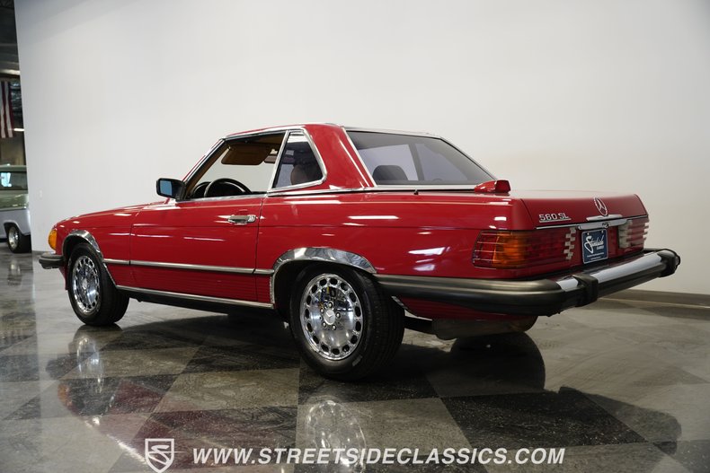 Mercedes-benz-560sl-1987-Red-Tan-13