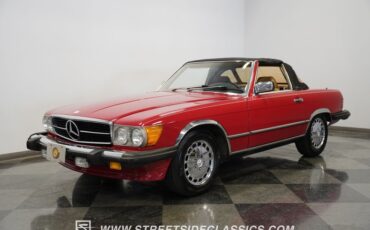 Mercedes-benz-560sl-1987-Red-Tan-14