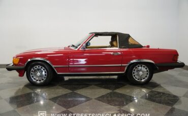 Mercedes-benz-560sl-1987-Red-Tan-15