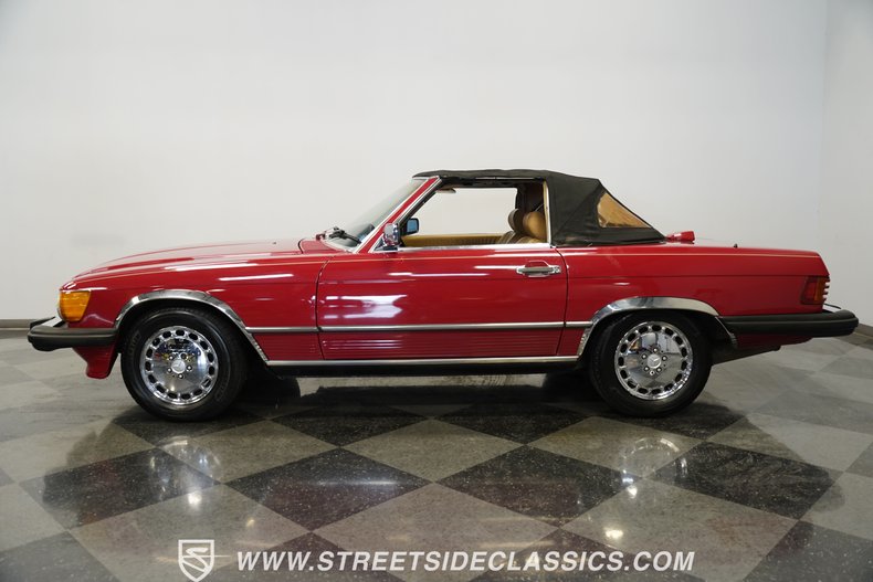 Mercedes-benz-560sl-1987-Red-Tan-15