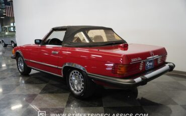 Mercedes-benz-560sl-1987-Red-Tan-16