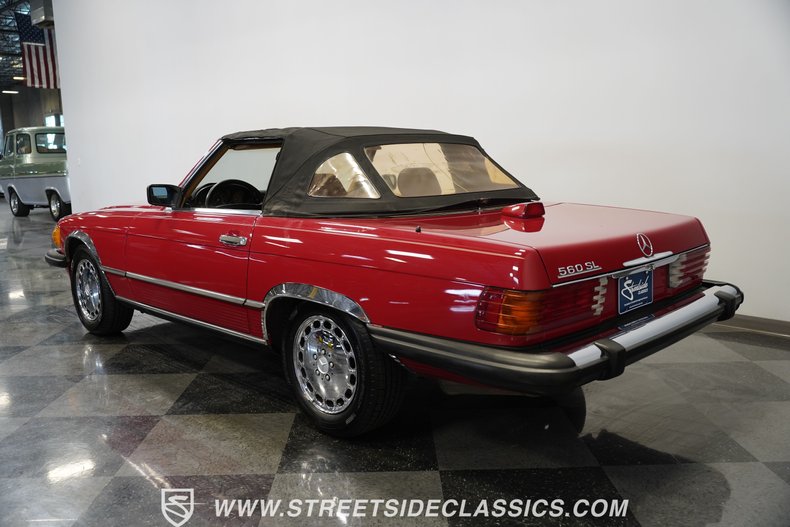 Mercedes-benz-560sl-1987-Red-Tan-16