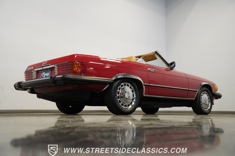 Mercedes-benz-560sl-1987-Red-Tan-17