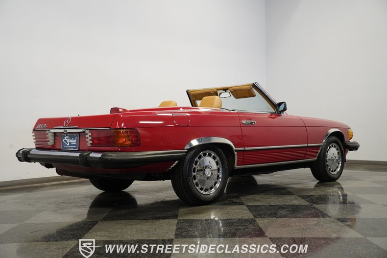 Mercedes-benz-560sl-1987-Red-Tan-18