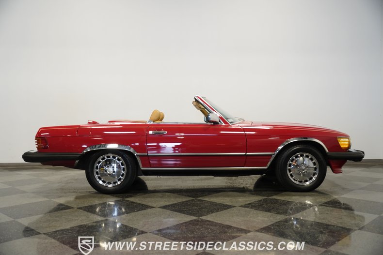 Mercedes-benz-560sl-1987-Red-Tan-21
