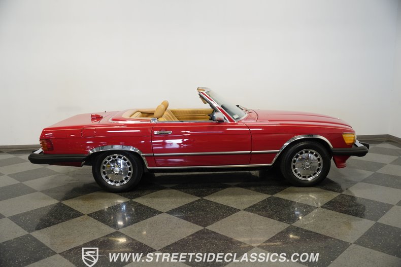 Mercedes-benz-560sl-1987-Red-Tan-22