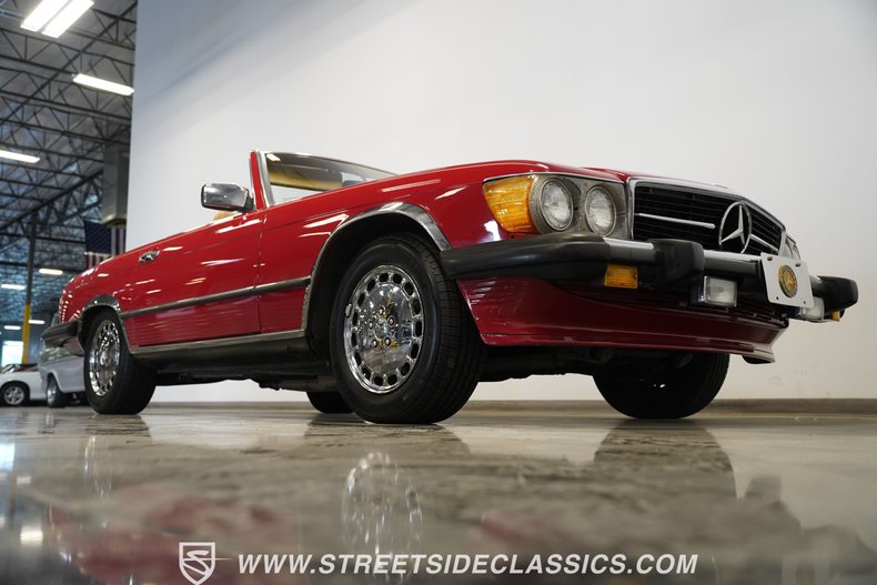 Mercedes-benz-560sl-1987-Red-Tan-23