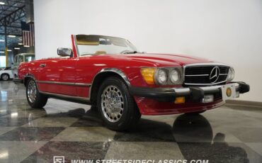 Mercedes-benz-560sl-1987-Red-Tan-24