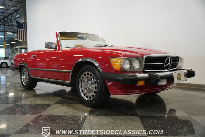 Mercedes-benz-560sl-1987-Red-Tan-24