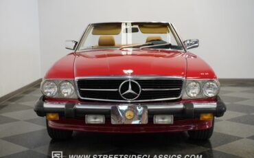 Mercedes-benz-560sl-1987-Red-Tan-26