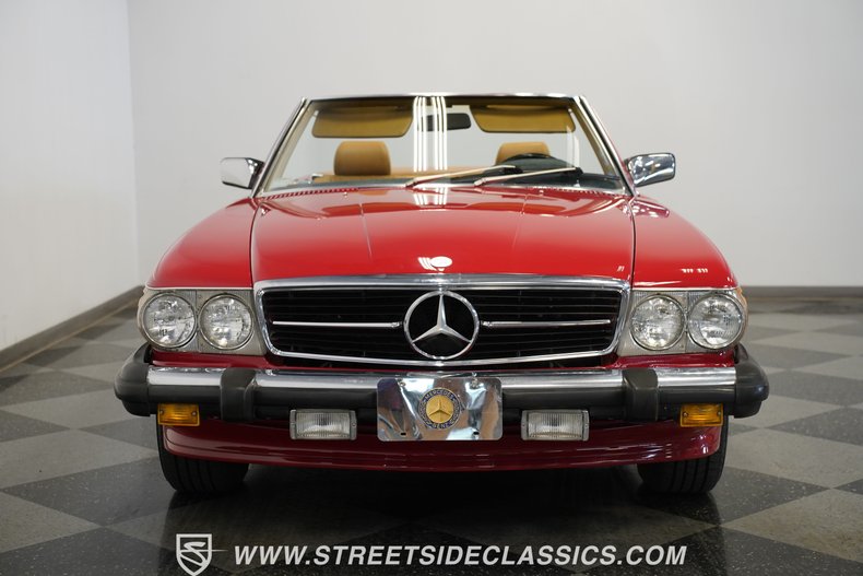Mercedes-benz-560sl-1987-Red-Tan-26