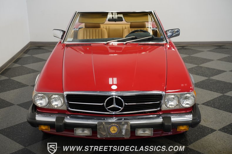 Mercedes-benz-560sl-1987-Red-Tan-27