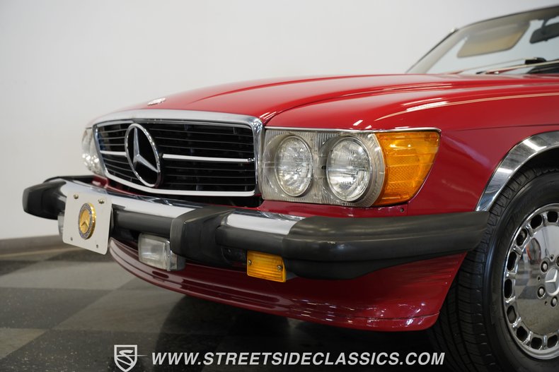 Mercedes-benz-560sl-1987-Red-Tan-28