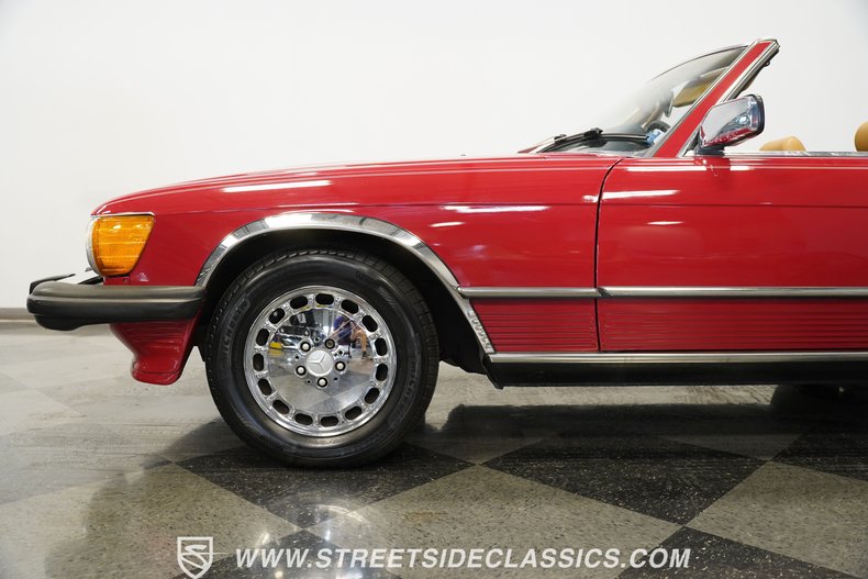 Mercedes-benz-560sl-1987-Red-Tan-29