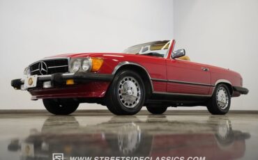 Mercedes-benz-560sl-1987-Red-Tan-3