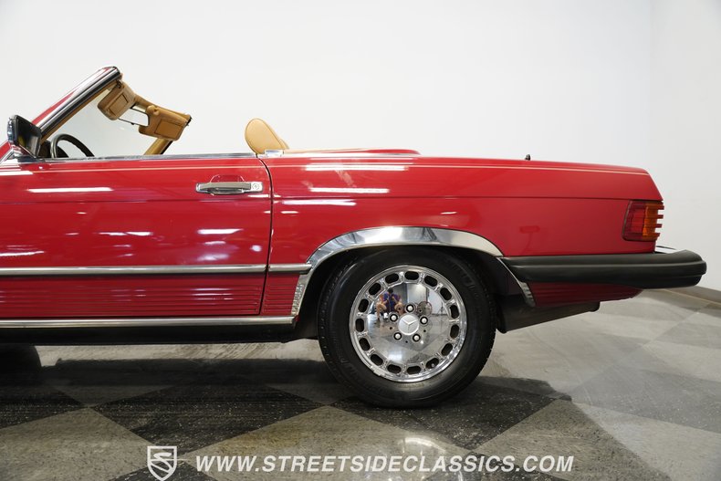 Mercedes-benz-560sl-1987-Red-Tan-30