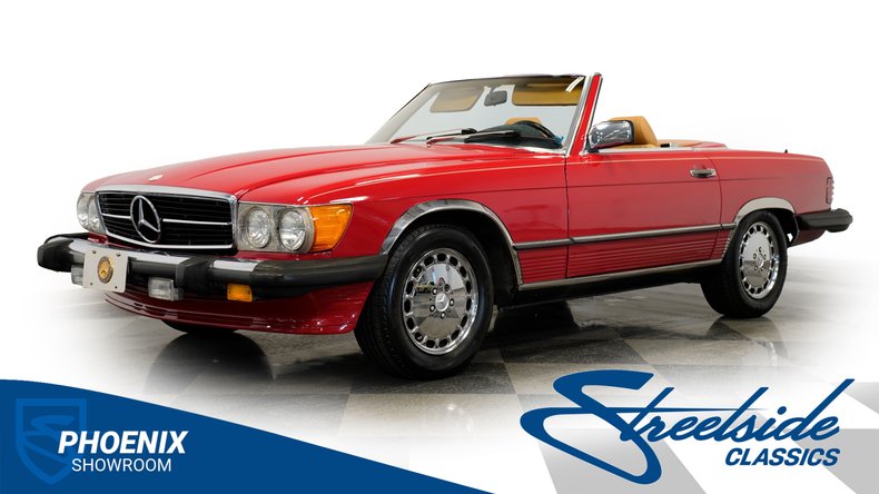 Mercedes-benz-560sl-1987-Red-Tan-31