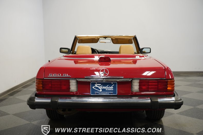Mercedes-benz-560sl-1987-Red-Tan-32