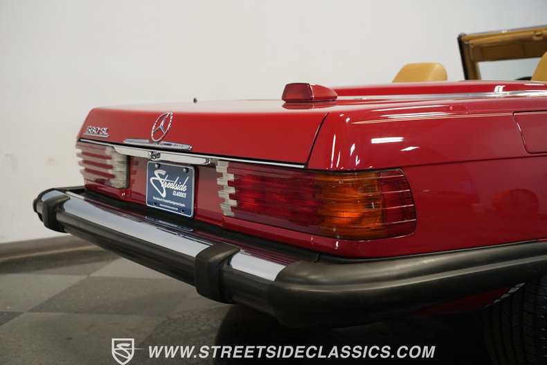 Mercedes-benz-560sl-1987-Red-Tan-33
