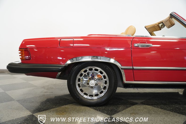 Mercedes-benz-560sl-1987-Red-Tan-34
