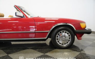 Mercedes-benz-560sl-1987-Red-Tan-35