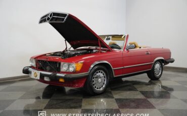 Mercedes-benz-560sl-1987-Red-Tan-36