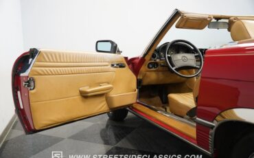 Mercedes-benz-560sl-1987-Red-Tan-40