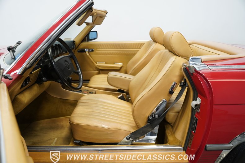 Mercedes-benz-560sl-1987-Red-Tan-42
