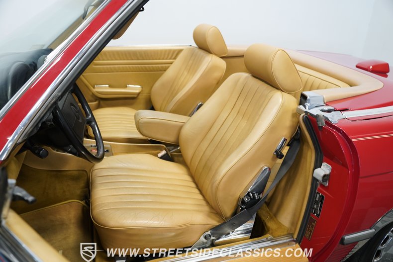 Mercedes-benz-560sl-1987-Red-Tan-43