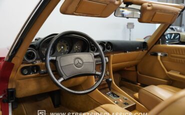 Mercedes-benz-560sl-1987-Red-Tan-44