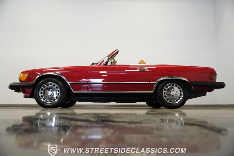 Mercedes-benz-560sl-1987-Red-Tan-5