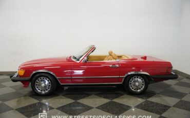 Mercedes-benz-560sl-1987-Red-Tan-6
