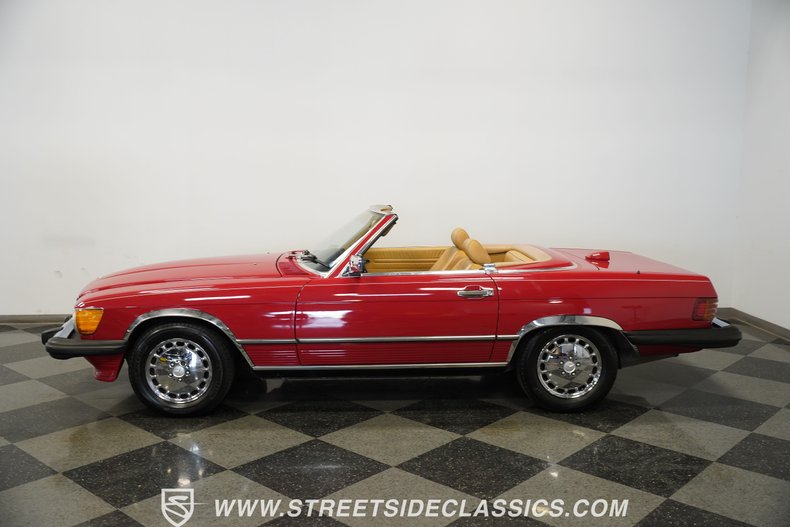 Mercedes-benz-560sl-1987-Red-Tan-6