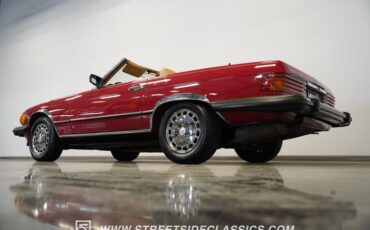 Mercedes-benz-560sl-1987-Red-Tan-8