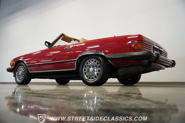 Mercedes-benz-560sl-1987-Red-Tan-8
