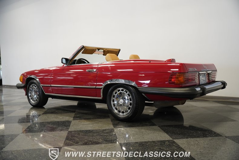Mercedes-benz-560sl-1987-Red-Tan-9