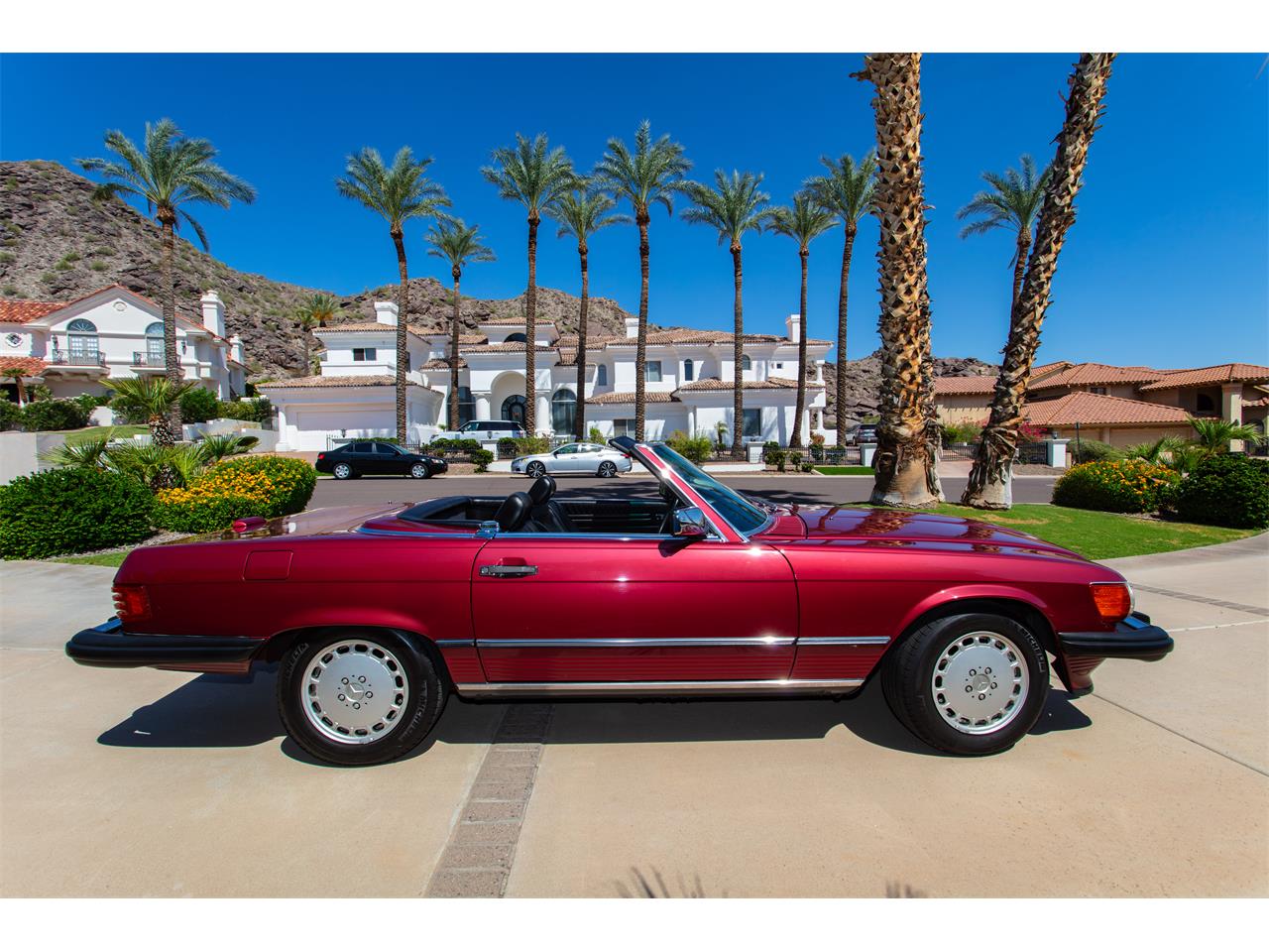 Mercedes-benz-560sl-1989-Red-Black-13