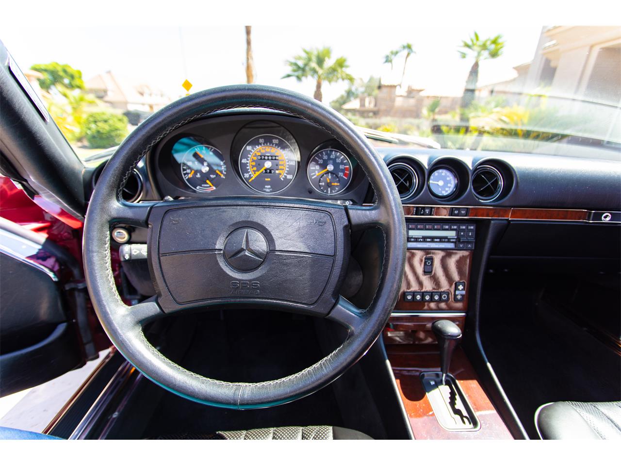 Mercedes-benz-560sl-1989-Red-Black-2