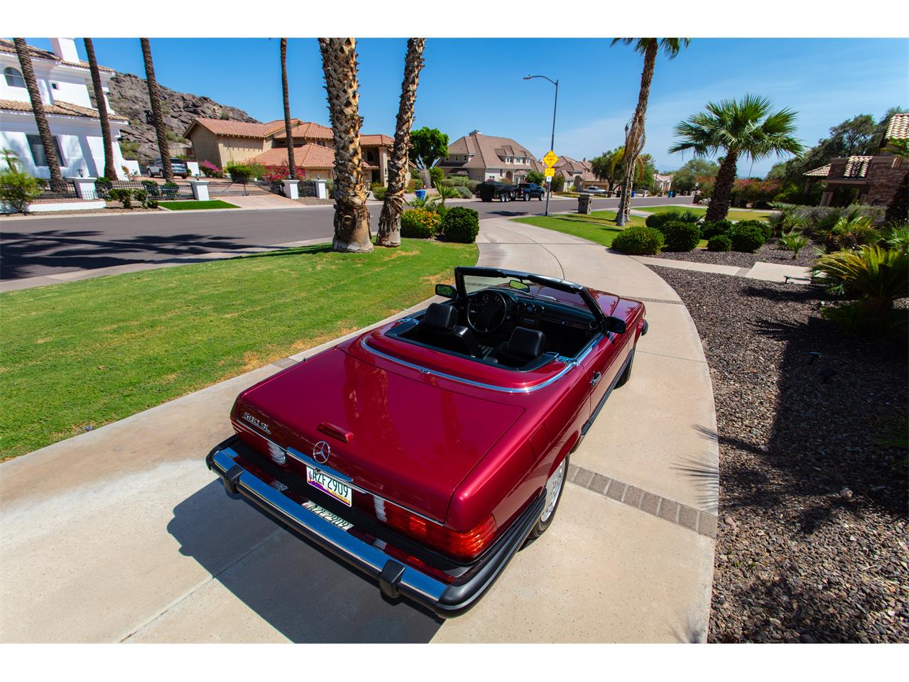 Mercedes-benz-560sl-1989-Red-Black-24