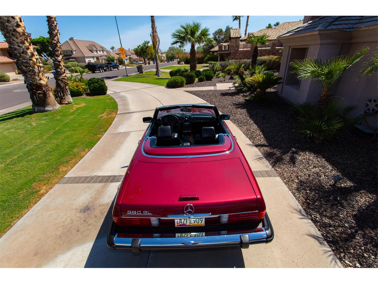 Mercedes-benz-560sl-1989-Red-Black-26