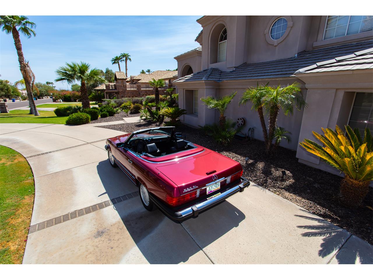 Mercedes-benz-560sl-1989-Red-Black-30