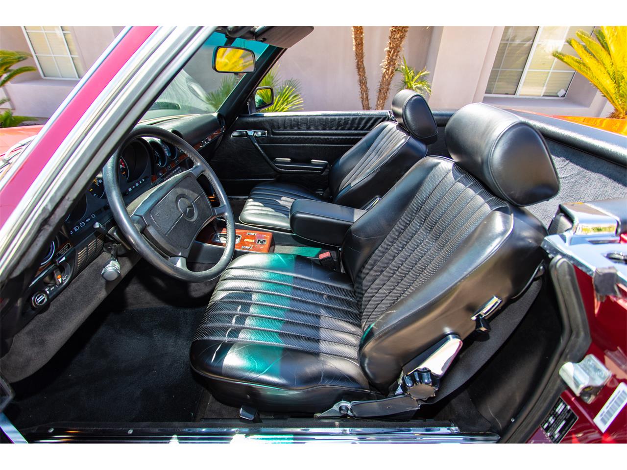 Mercedes-benz-560sl-1989-Red-Black-38