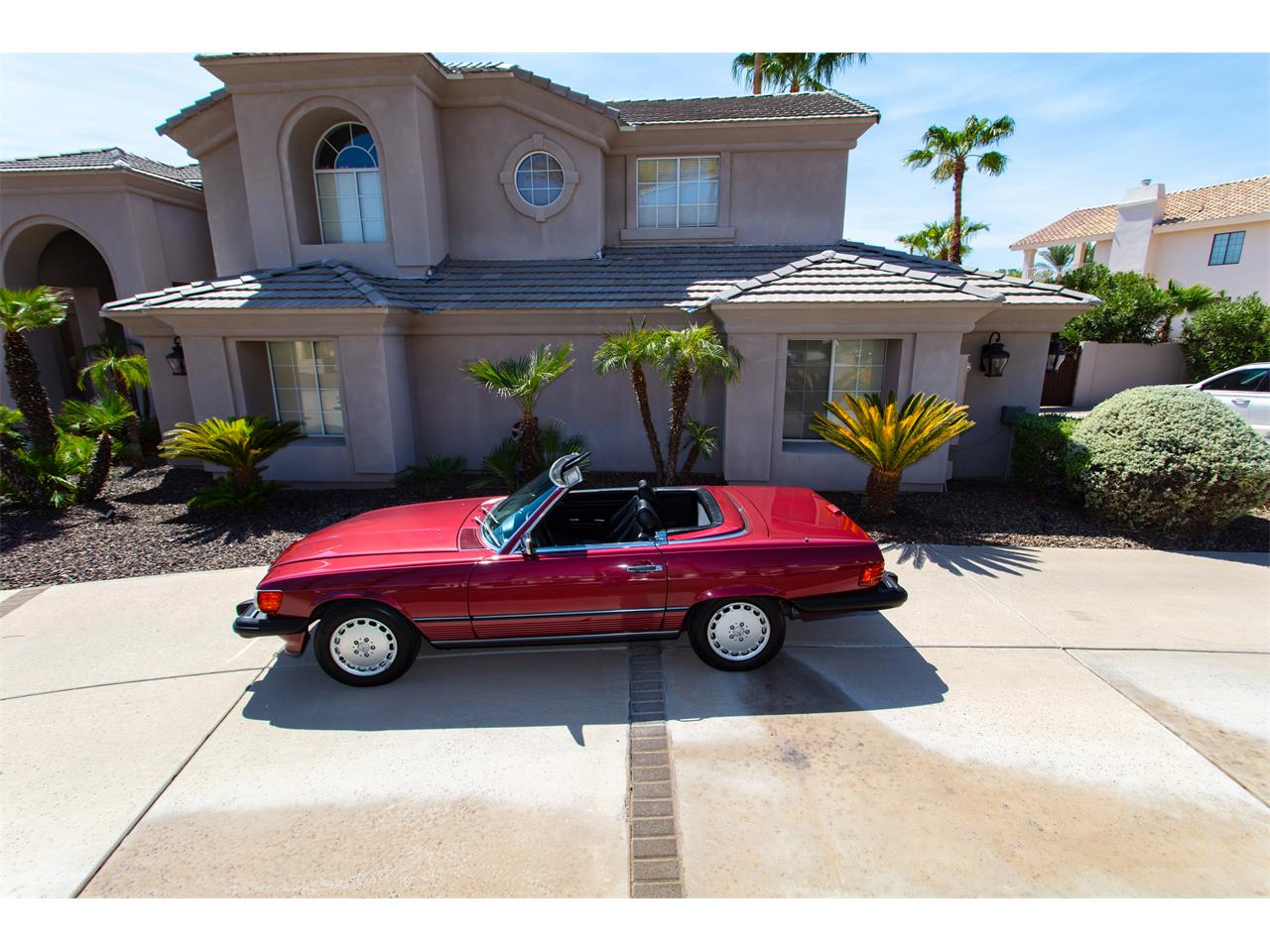 Mercedes-benz-560sl-1989-Red-Black-8