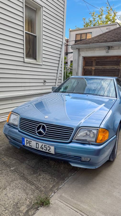 Mercedes-sl300-1990-blue
