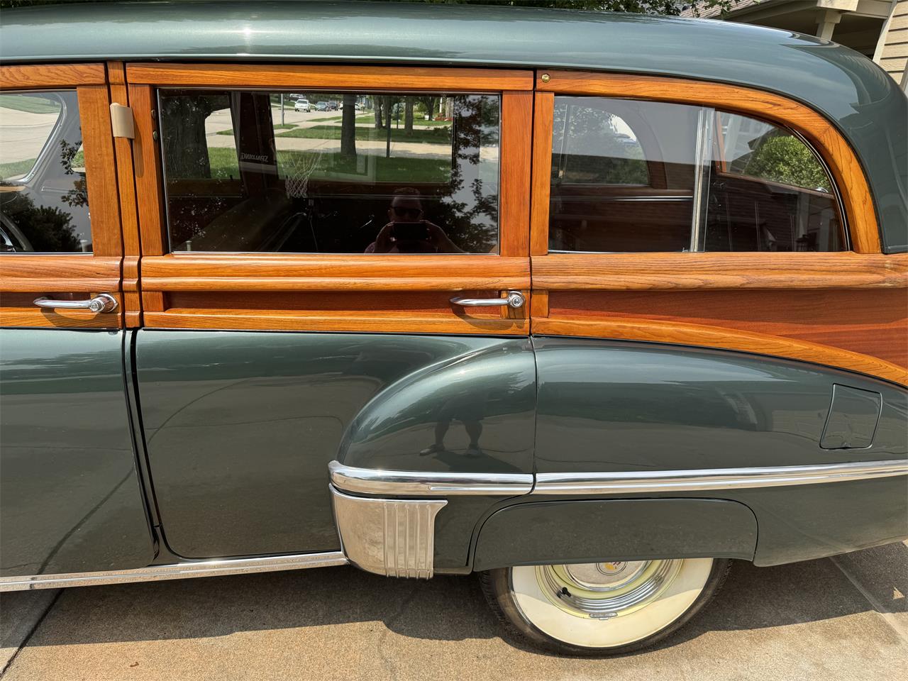 Oldsmobile-88-1949-Green-Beige-18