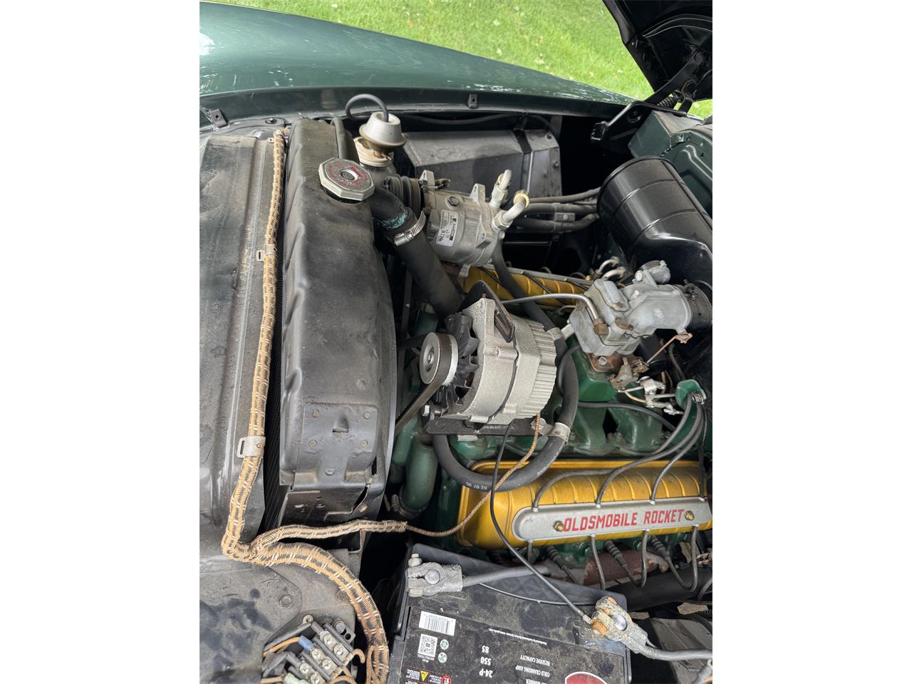 Oldsmobile-88-1949-Green-Beige-34